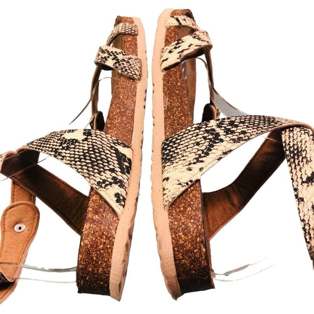 Outwoods Snakeskin Ankle Sandals - Picture 5 of 13